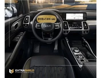 KIA Sorento 2020 - Present Digital Speedometer Supervision TFT 12,3" ExtraShield Screeen Protector - 1
