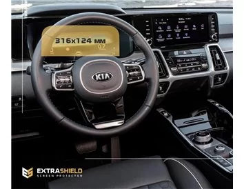KIA Sorento 2020 - Present Digital Speedometer LCD-Digi 12,3" ExtraShield Screeen Protector - 1 - Interior Dash Trim Kit