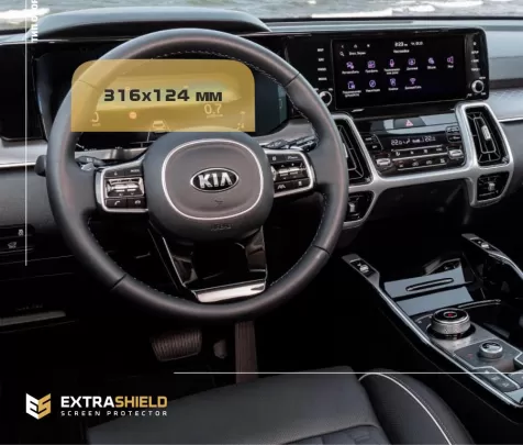 KIA Sorento 2020 - Present Digital Speedometer LCD-Digi 12,3" ExtraShield Screeen Protector - 1 - Interior Dash Trim Kit