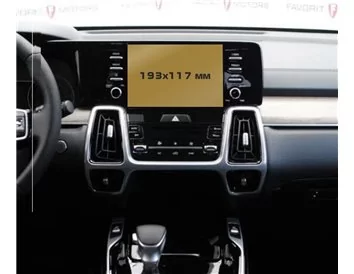KIA Sorento 2020 - Present Multimedia 8" ExtraShield Screeen Protector - 1 - Interior Dash Trim Kit