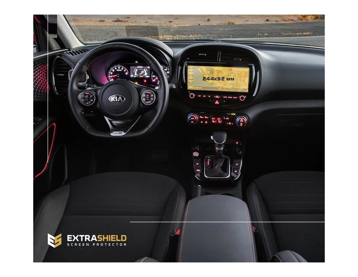 KIA Soul 2018 - Present Multimedia 10,25" ExtraShield Screeen Protector - 1