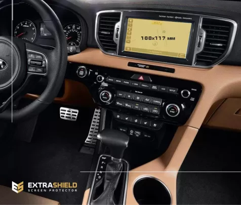 KIA Sportage 2018 - ?.? Multimedia 8" ExtraShield Screeen Protector - 1 - Interior Dash Trim Kit KIA Sportage 2018 - ?.? Multimedia 8" ExtraShield Screeen Protector - 1 - Interior Dash Trim Kit