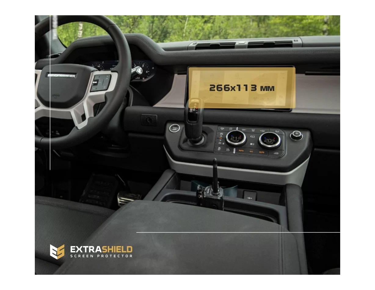 Land Rover Defender (90-110) 2019 - Present Multimedia 10" ExtraShield Screeen Protector - 1