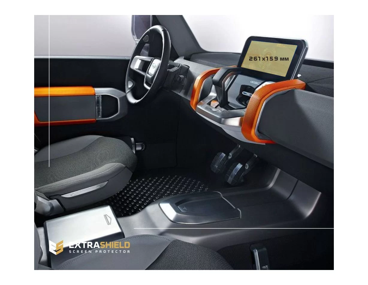 Land Rover Defender (90-110) 2019 - Present Multimedia Touch Pro 10" ExtraShield Screeen Protector - 1
