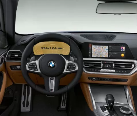 BMW 2 Series (G42) 2021 - Present Digital Speedometer (without sensor) 12,3" ExtraShield Screeen Protector - 1