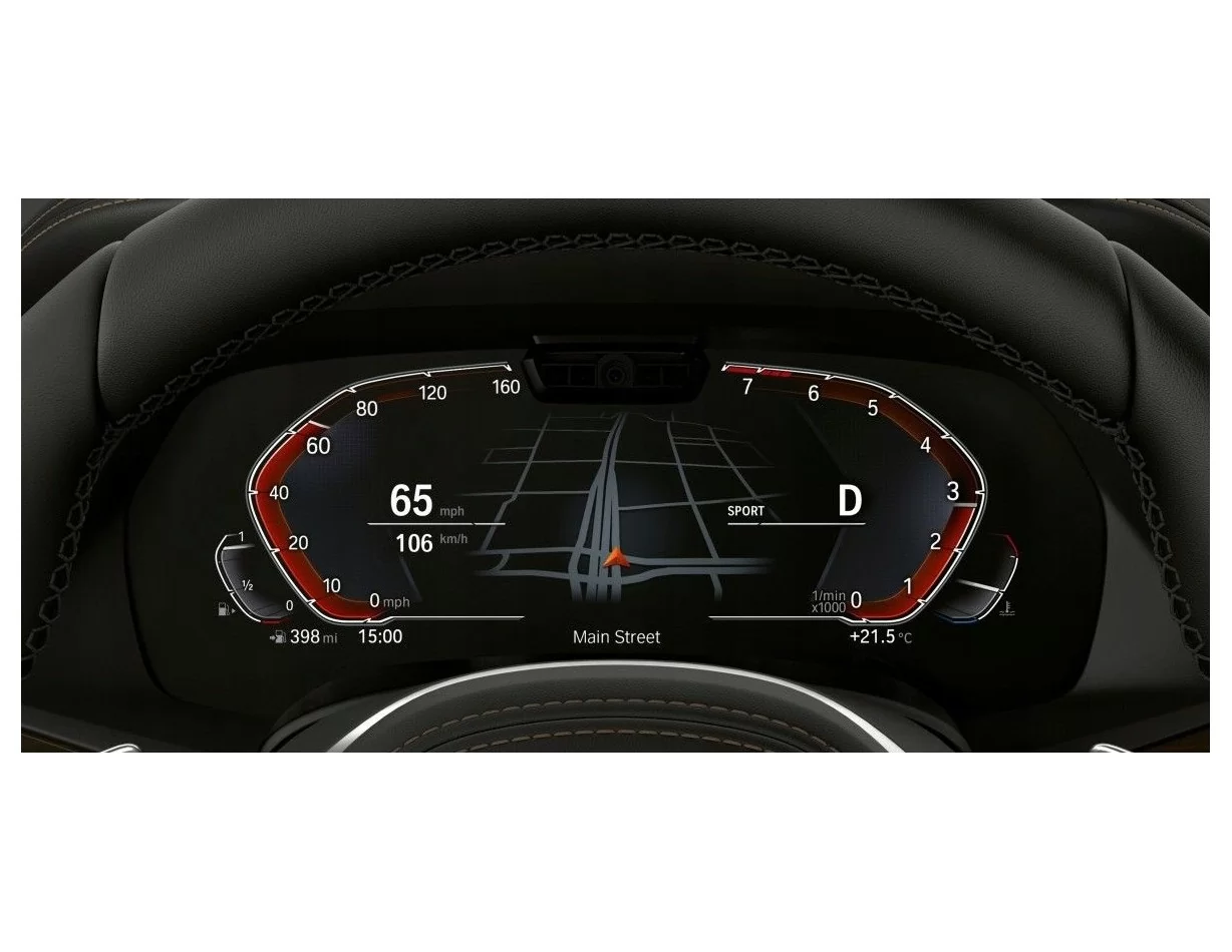 BMW 6 Series (G32) 2017 - 2020 Digital Speedometer (with sensor) 12,3" ExtraShield Screeen Protector - 1 - Interior Dash Trim Ki