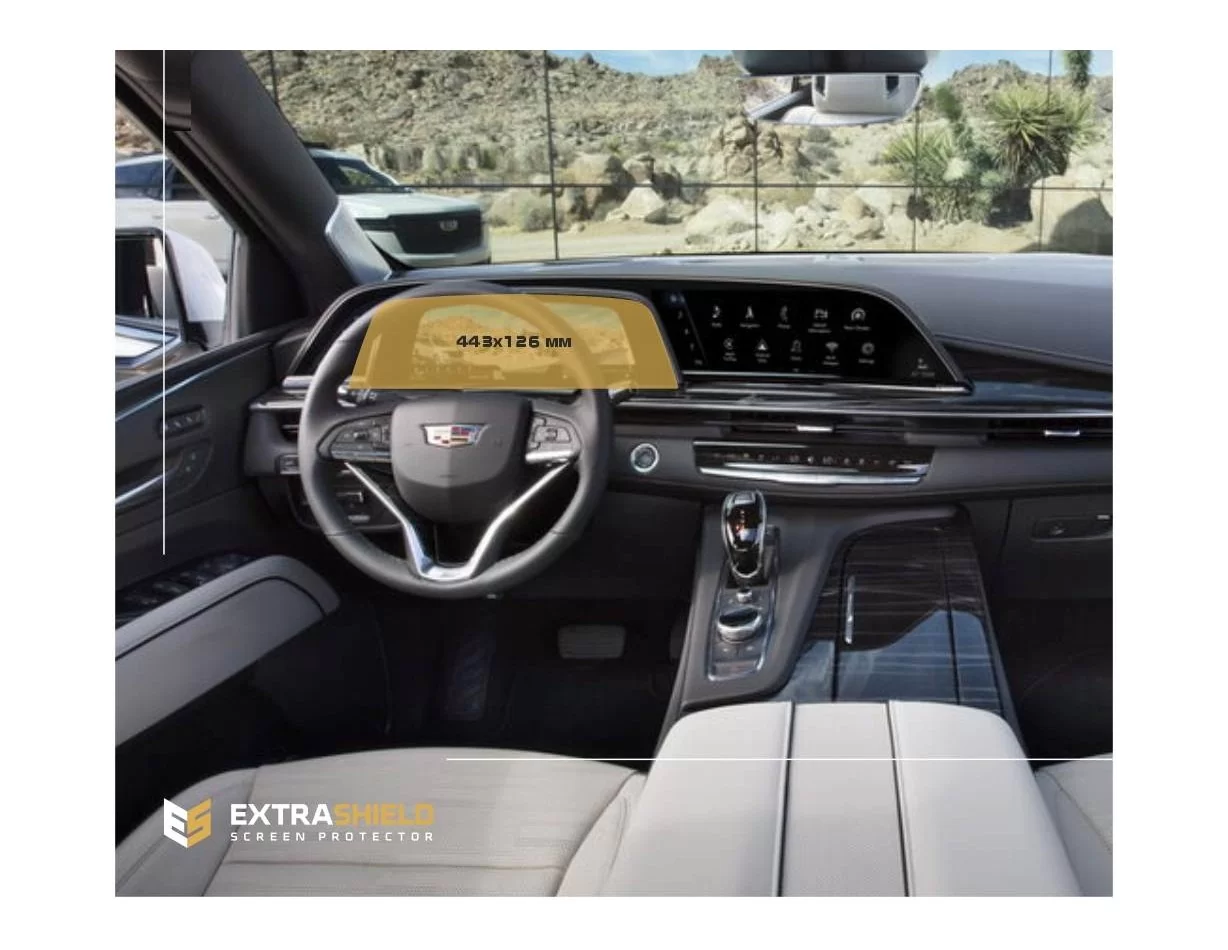 Cadillac Escalade 2021 - Present Digital Speedometer 14.2" ExtraShield Screeen Protector - 1