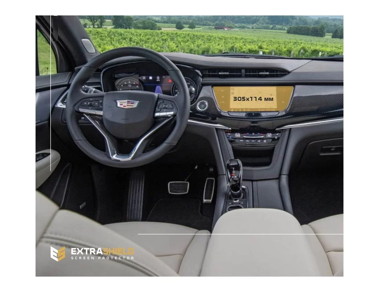 Cadillac XT6 2019 - Present Multimedia 8" ExtraShield Screeen Protector - 1