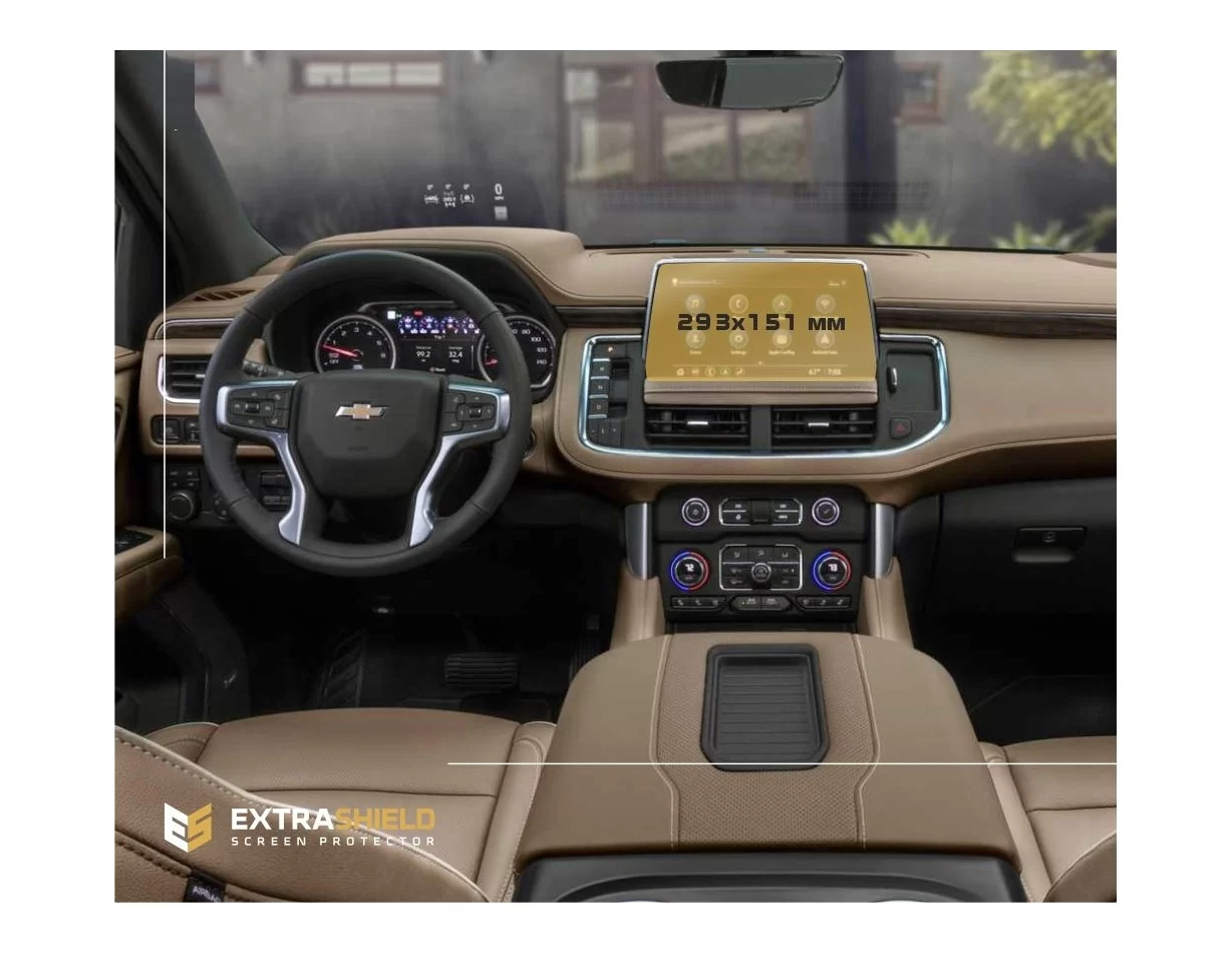 Chevrolet Tahoe 2019 - 2022 Multimedia ExtraShield Screeen Protector - 1