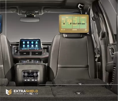 Chevrolet Tahoe 2019 - 2022 Passenger monitors 2 pcs, ExtraShield Screeen Protector - 1 Chevrolet Tahoe 2019 - 2022 Passenger monitors 2 pcs, ExtraShield Screeen Protector - 1