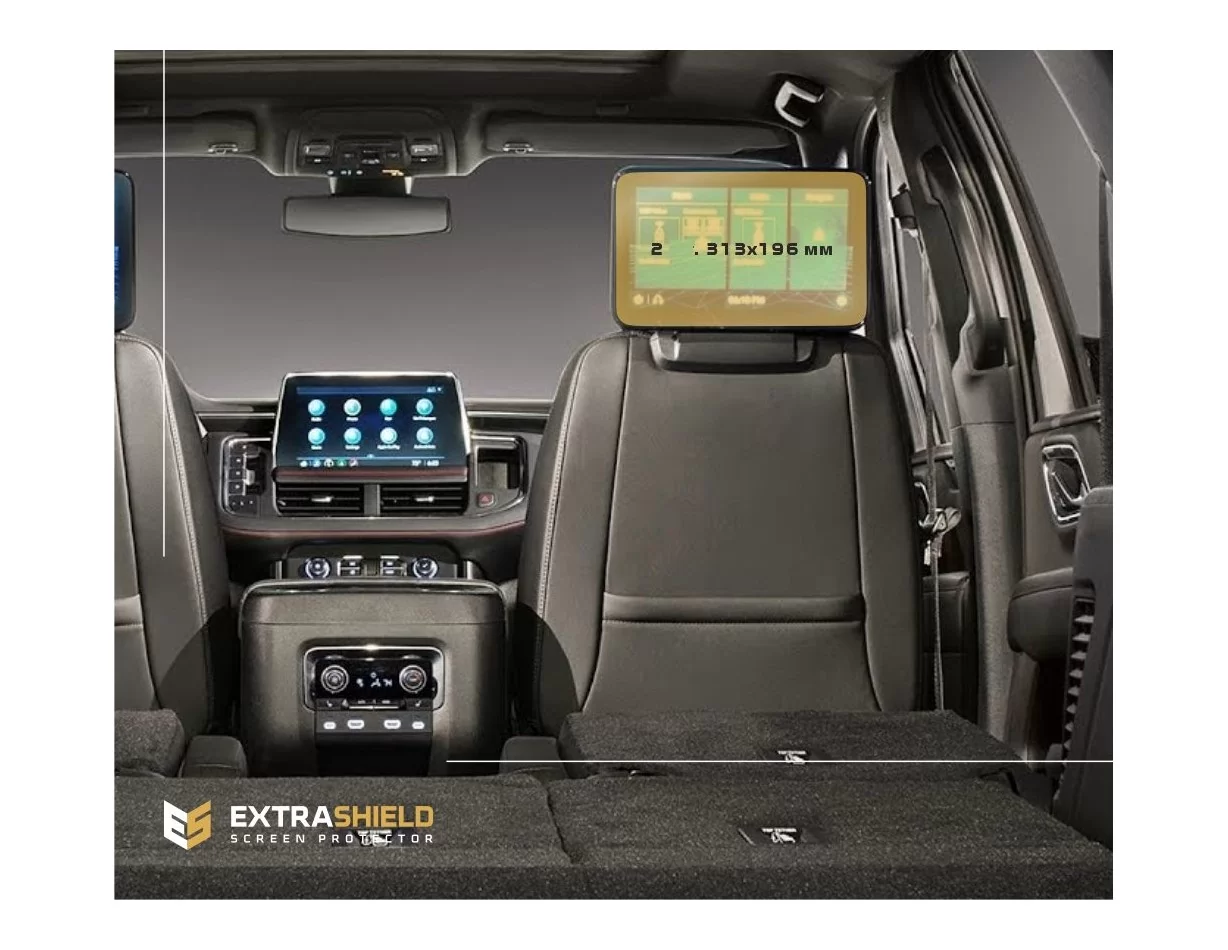 Chevrolet Tahoe 2019 - 2022 Passenger monitors 2 pcs, ExtraShield Screeen Protector - 1