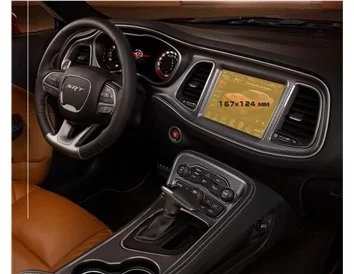 Dodge Challenger 2021 - Present Multimedia 8,4" ExtraShield Screeen Protector - 1 - Interior Dash Trim Kit