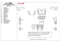 Chrysler 200 2011-UP Kit de garniture de tableau de bord intérieur BD de base - 1 Chrysler 200 2011-UP Kit de garniture de tableau de bord intérieur BD de base - 1