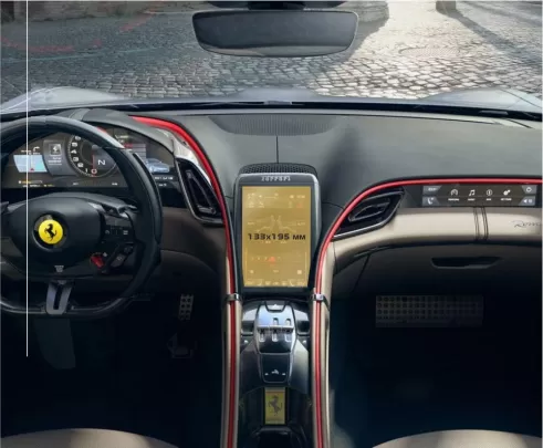 Ferrari Roma 2019 - Present Multimedia 8,4" ExtraShield Screeen Protector - 1 - Interior Dash Trim Kit Ferrari Roma 2019 - Present Multimedia 8,4" ExtraShield Screeen Protector - 1 - Interior Dash Trim Kit
