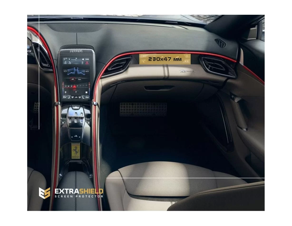 Ferrari Roma 2019 - Present Multimedia passenger ExtraShield Screeen Protector - 1