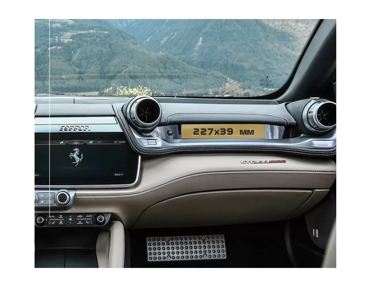 Ferrari GTC4Lusso 03.2016 - Present Multimedia passenger ExtraShield Screeen Protector - 1 - Interior Dash Trim Kit
