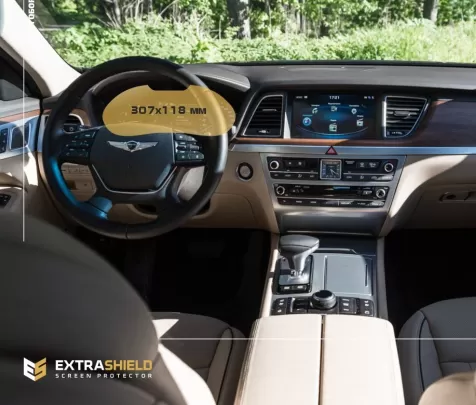 Genesis G80 2021 - Present Digital Speedometer 12,3" ExtraShield Screeen Protector - 1 - Interior Dash Trim Kit
