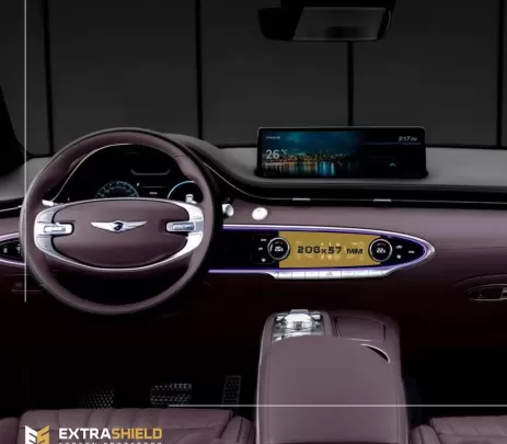 Genesis GV70 2020 - Present climate-control ExtraShield Screeen Protector - 1 - Interior Dash Trim Kit