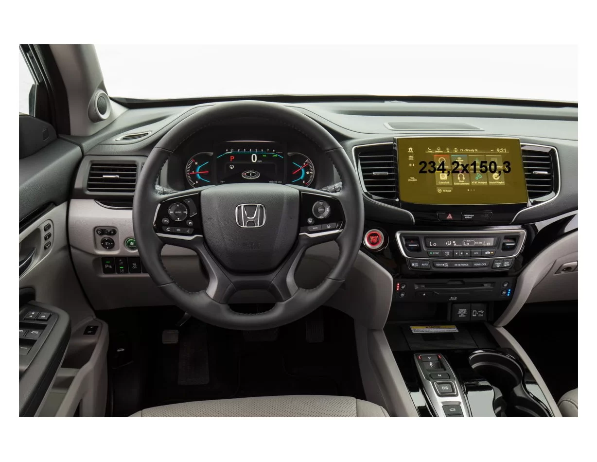 Honda Pilot 2016 - Present Multimedia Honda Connect 8" ExtraShield Screeen Protector - 1