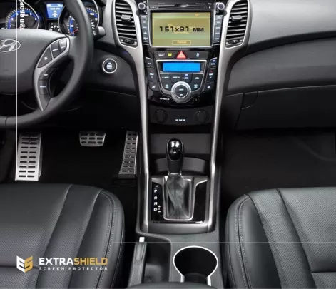 Hyundai Elantra 2018 - Present Multimedia 7" ExtraShield Screeen Protector - 1 - Interior Dash Trim Kit