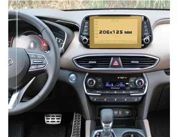 Hyundai Santa Fe 2018 - 2021 Multimedia 8" ExtraShield Screeen Protector - 1