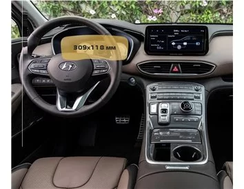 Hyundai Santa Fe 2021 - Present Digital Speedometer 12,3" ExtraShield Screeen Protector - 1