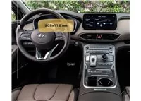 Hyundai Santa Fe 2021 - Present Digital Speedometer 12,3" ExtraShield Screeen Protector - 1 Hyundai Santa Fe 2021 - Present Digital Speedometer 12,3" ExtraShield Screeen Protector - 1