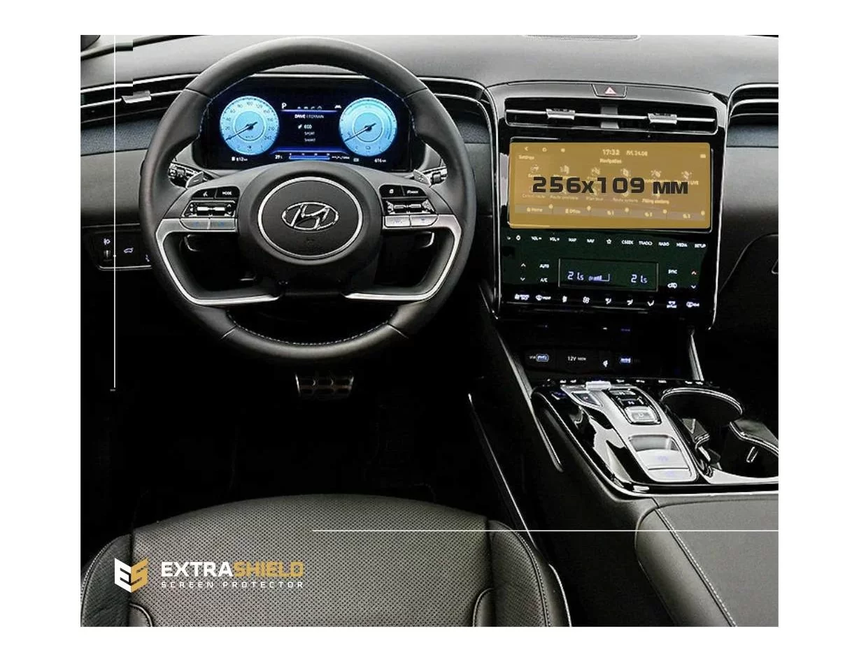 Hyundai Tucson 2021 - Present Multimedia 10,25" ExtraShield Screeen Protector - 1