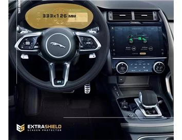 Jaguar E-Pace 2020 - Present Color multifunction display 12,3'' ExtraShield Screeen Protector - 1