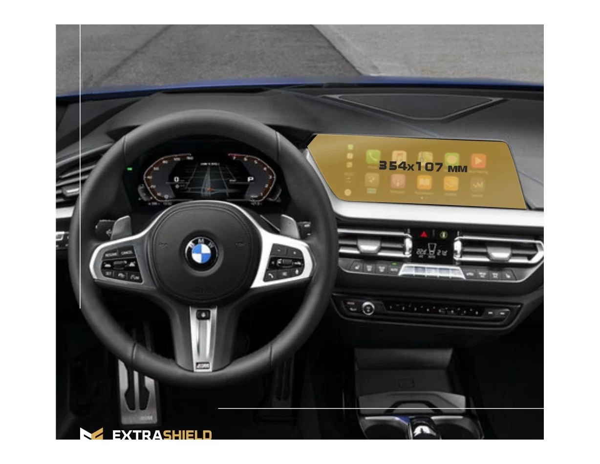 BMW 1 Series (F40) 2019 - Present Multimedia 10,25" ExtraShield Screeen Protector - 1