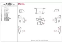 Chrysler 200 2015-UP Volledige set interieur BD dashboardafwerkingsset - 1 Chrysler 200 2015-UP Volledige set interieur BD dashboardafwerkingsset - 1