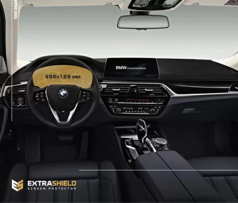 BMW 5 Series (G30) 2016 - 2020 Digital Speedometer (left button) 12,3" ExtraShield Screeen Protector - 1