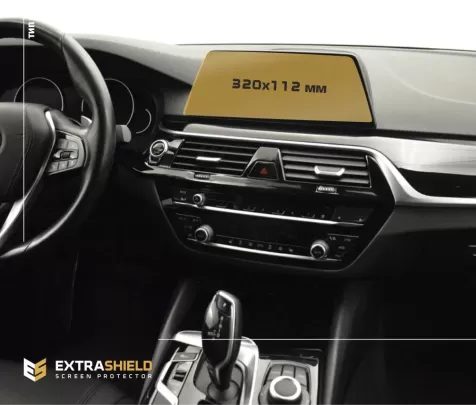 BMW 5 Series (G30) 2016 - Present Multimedia 10,25" ExtraShield Screeen Protector - 1 - Interior Dash Trim Kit