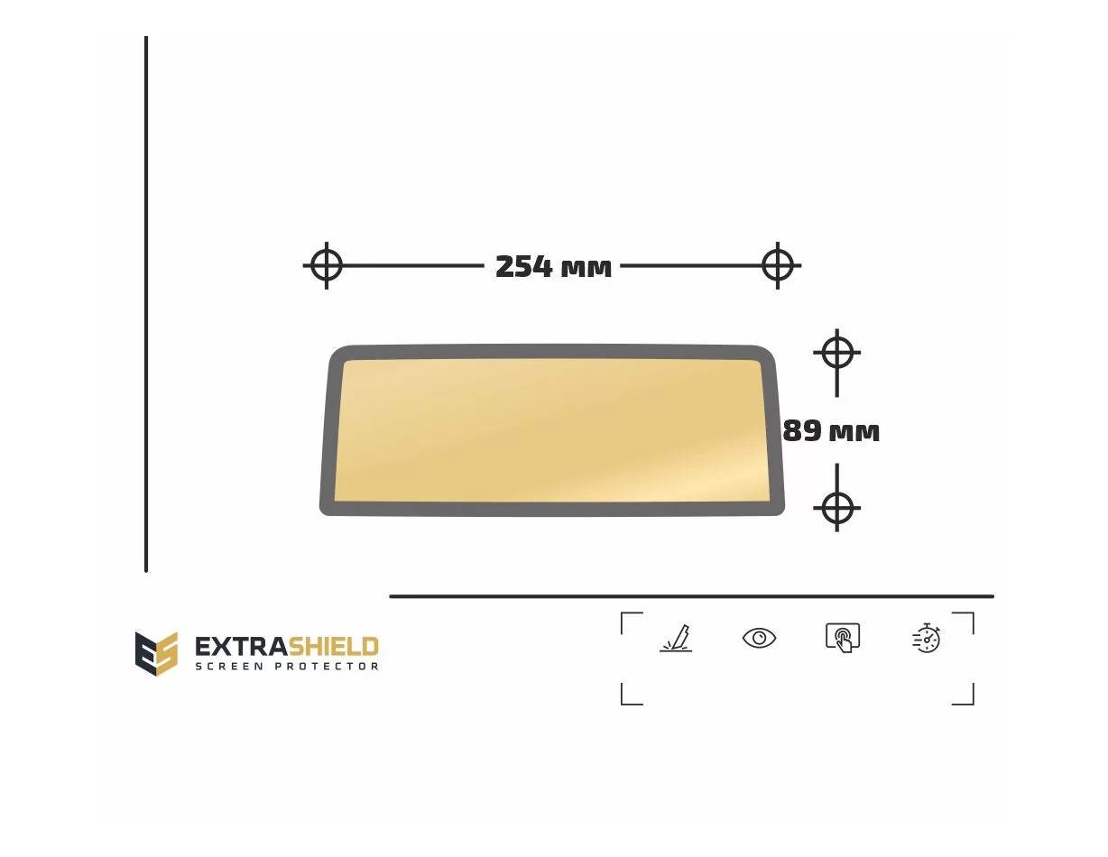 BMW 7 Series (F01/F02) 2012 - 2015 Multimedia NBT EVO 10,2" ExtraShield Screeen Protector - 1