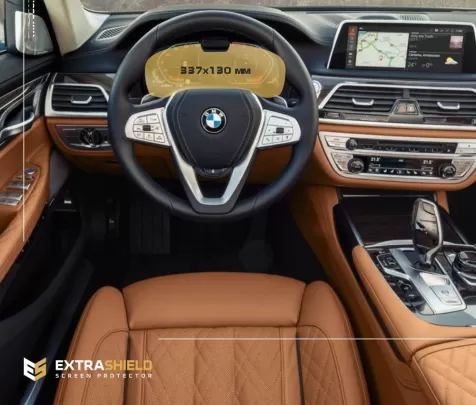 BMW 7 Series (G11/G12) 2019 - Present Digital Speedometer (with camera) 12,3" ExtraShield Screeen Protector - 1 - Interior Dash BMW 7 Series (G11/G12) 2019 - Present Digital Speedometer (with camera) 12,3" ExtraShield Screeen Protector - 1 - Interior Dash