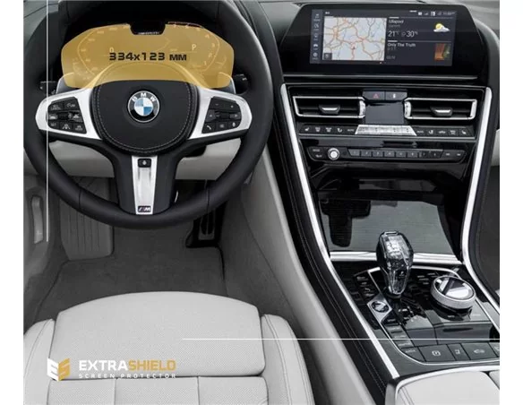 BMW 8 Series (G14-16) 2018 - Present Digital Speedometer (with sensor) 12,3" ExtraShield Screeen Protector - 1