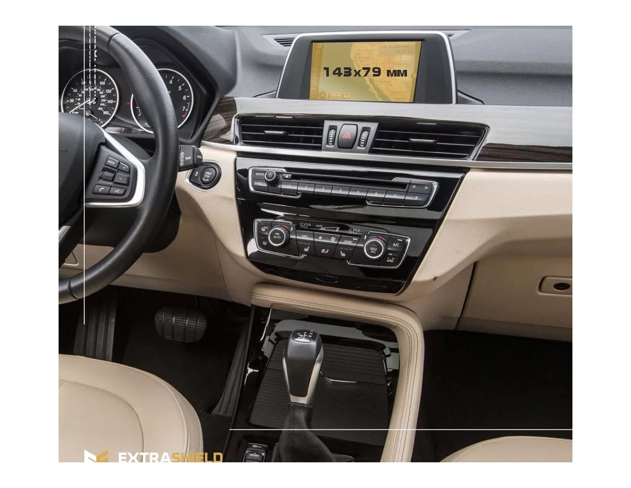 BMW X1 (F48) 2015 - 2019 Multimedia 6,5" ExtraShield Screeen Protector - 1