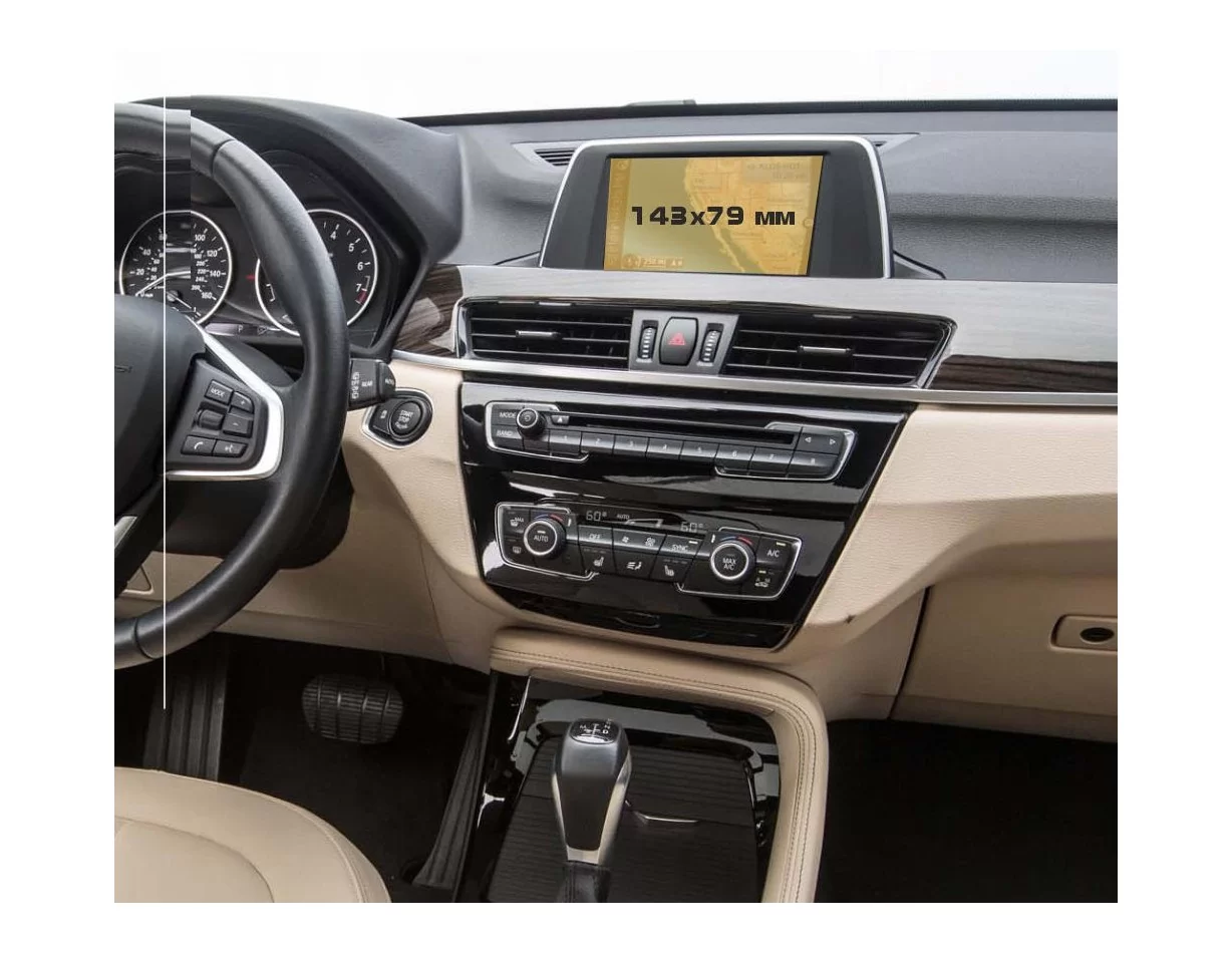 BMW X2 (F39) 2017 - Present Multimedia 6,5" ExtraShield Screeen Protector - 1