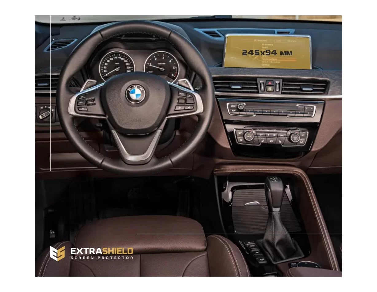 BMW X2 (F39) 2017 - Present Multimedia 8,8" ExtraShield Screeen Protector - 1