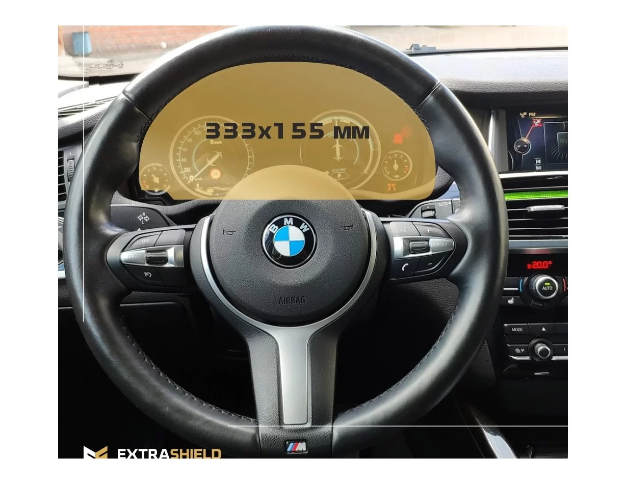 BMW X3 (F25) 2010 - 2017 Digital Speedometer Analog ExtraShield Screeen Protector - 1