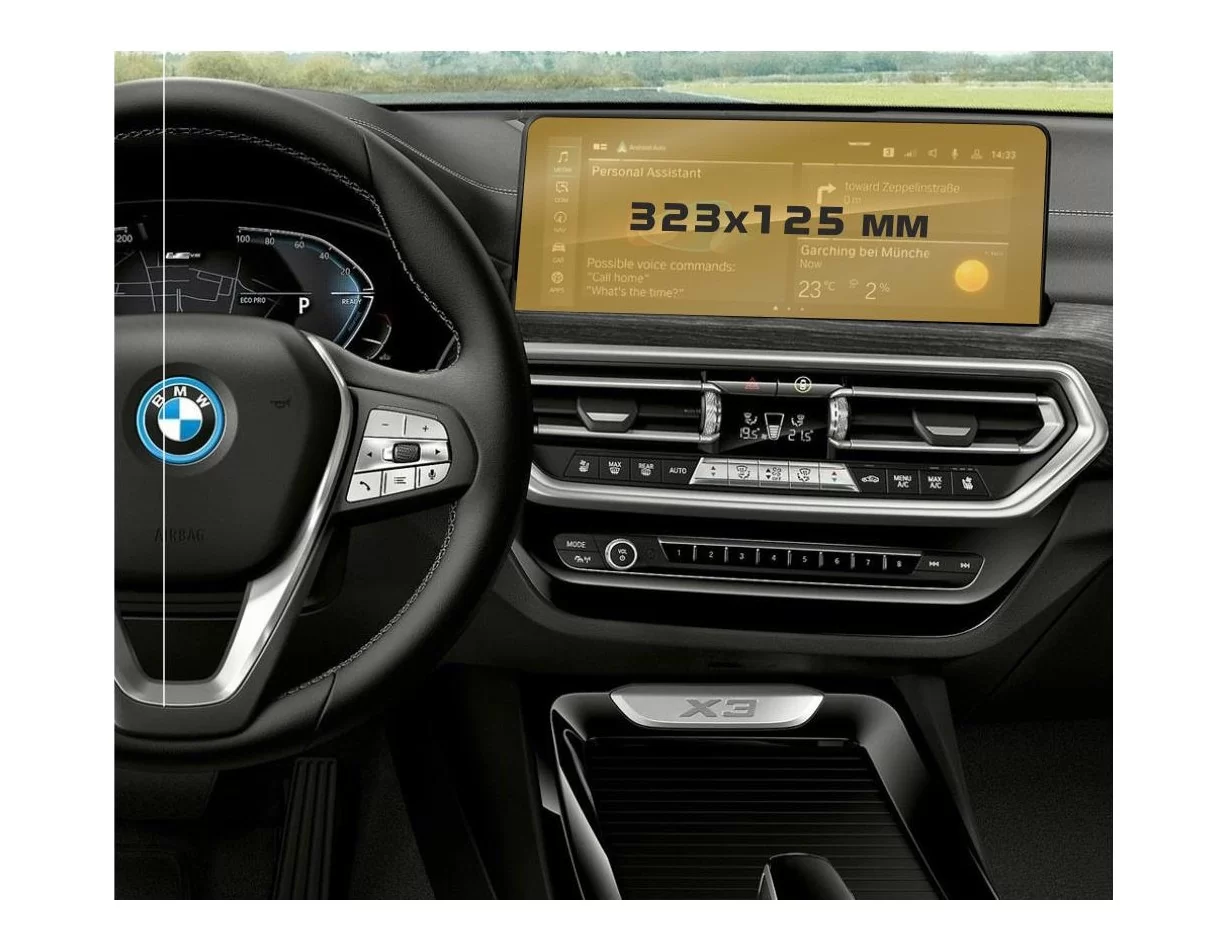 BMW X3 (G01) 2021 - Present Multimedia 12,3" ExtraShield Screeen Protector - 1