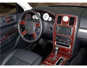 Chrysler 300 2005-2007 Volledige set, met NAVI-systeem Interieur BD Dash Trim Kit - 1