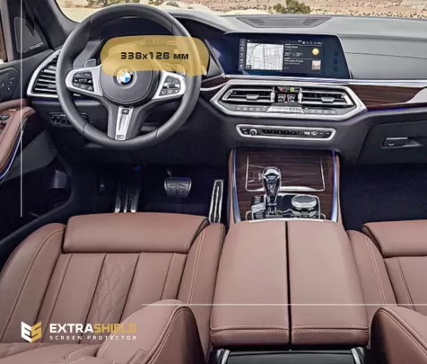 BMW X5 (G05) 2018 - Present Digital Speedometer (without sensor) 12,3" ExtraShield Screeen Protector - 1 - Interior Dash Trim Ki