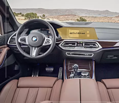 BMW X5 (G05) 2018 - Present Multimedia 12,3" ExtraShield Screeen Protector - 1 - Interior Dash Trim Kit