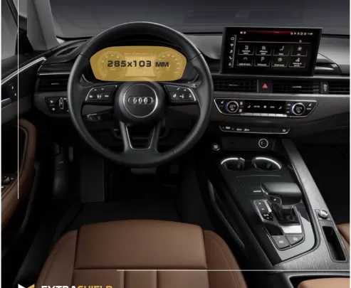 Audi A4 (B9) Facelift 2019 - Present Digital Speedometer Audi Virtual Cockpit 12,3" ExtraShield Screeen Protector - 1 Audi A4 (B9) Facelift 2019 - Present Digital Speedometer Audi Virtual Cockpit 12,3" ExtraShield Screeen Protector - 1