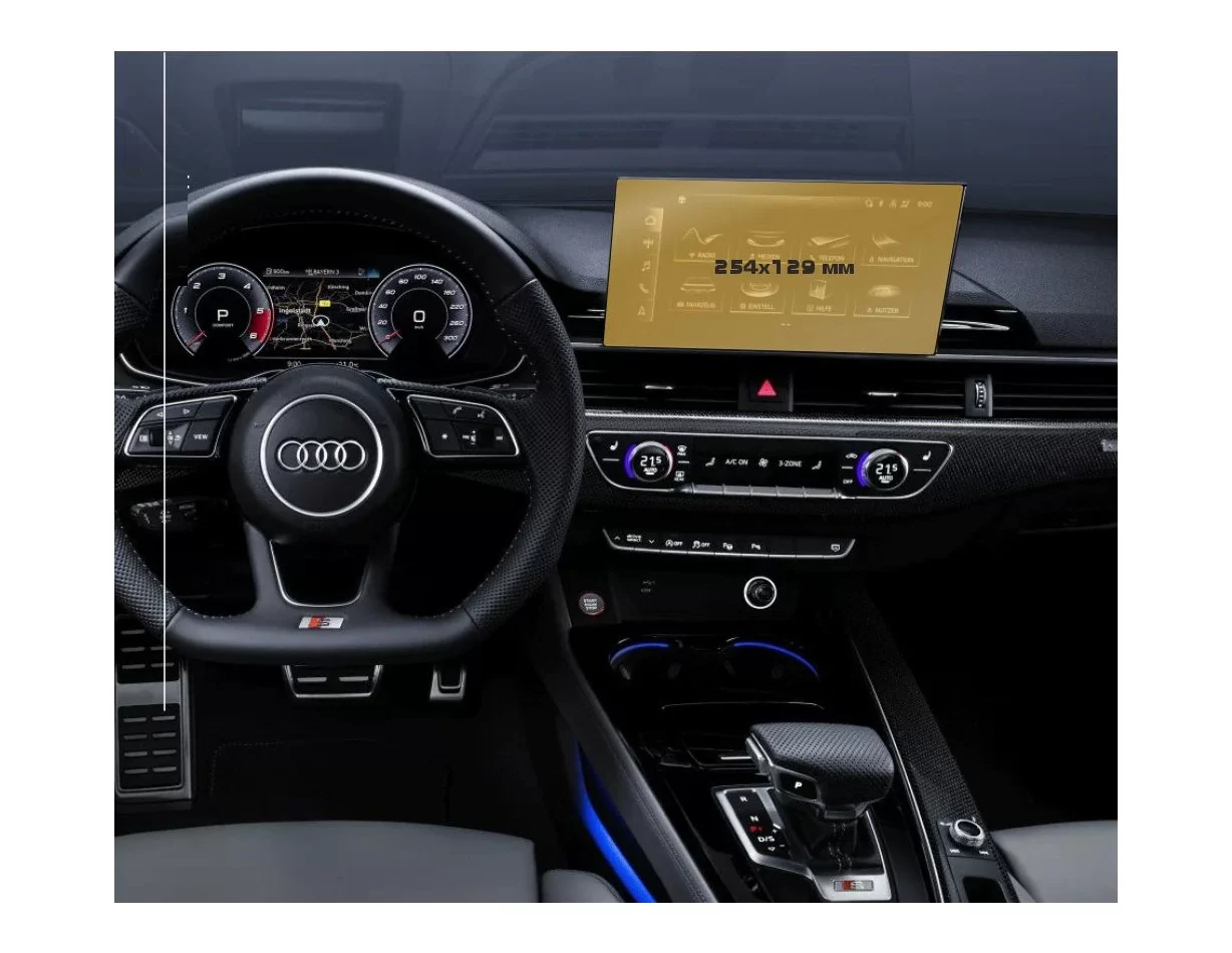 Audi A5 (F5) Pre-facelift 2016 - 2020 Multimedia MMI 8,3" ExtraShield Screeen Protector - 1