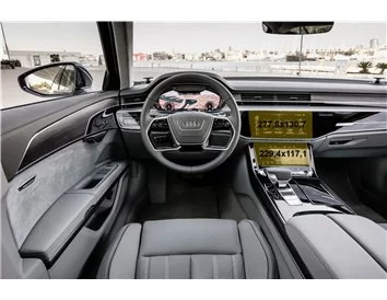 Audi A8 (D5) 2017 - Present Multimedia + Climate-Control 10,2-8,6" ExtraShield Screeen Protector - 1