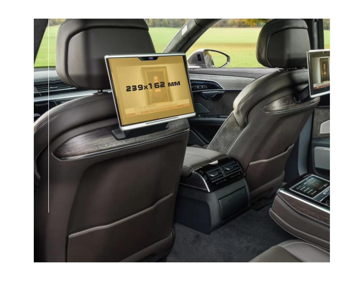 Audi A8 (D5) 2017 - Present Passenger monitors (2pcs,) 12,5" ExtraShield Screeen Protector - 1