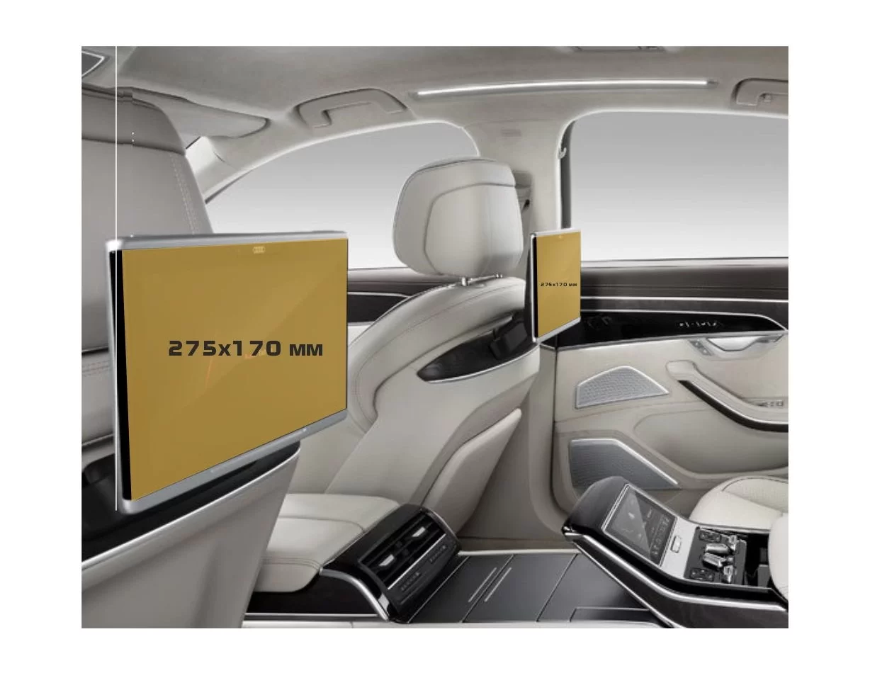 Audi A8 (D5) 2022 - Present Passenger monitors (2pcs,) ExtraShield Screeen Protector - 1