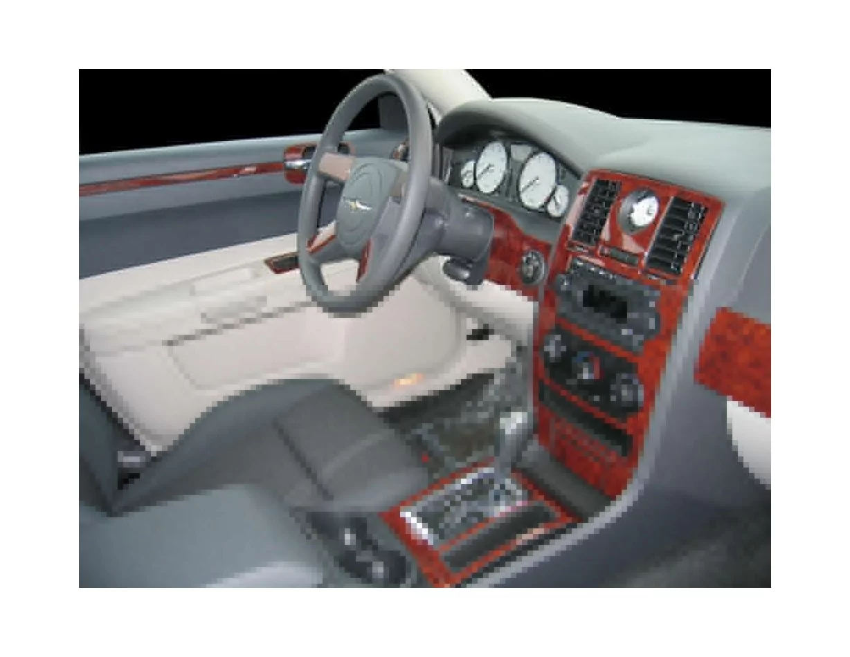 Chrysler 300 2005-2007 Volledige set, zonder NAVI-systeem Interieur BD Dash Trim Kit - 1